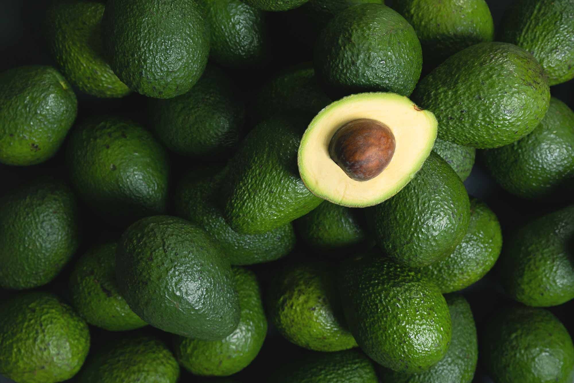 avocados on a table